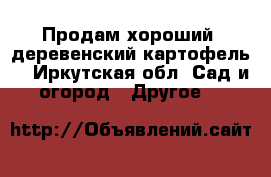 Продам хороший, деревенский картофель! - Иркутская обл. Сад и огород » Другое   